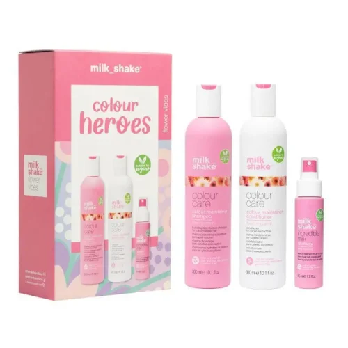 Milk_Shake Set Za Njegu Farbane Kose s Cvijetnim Mirisom (Šampon, Regenerator + Mlijeko S 12 Efekta)