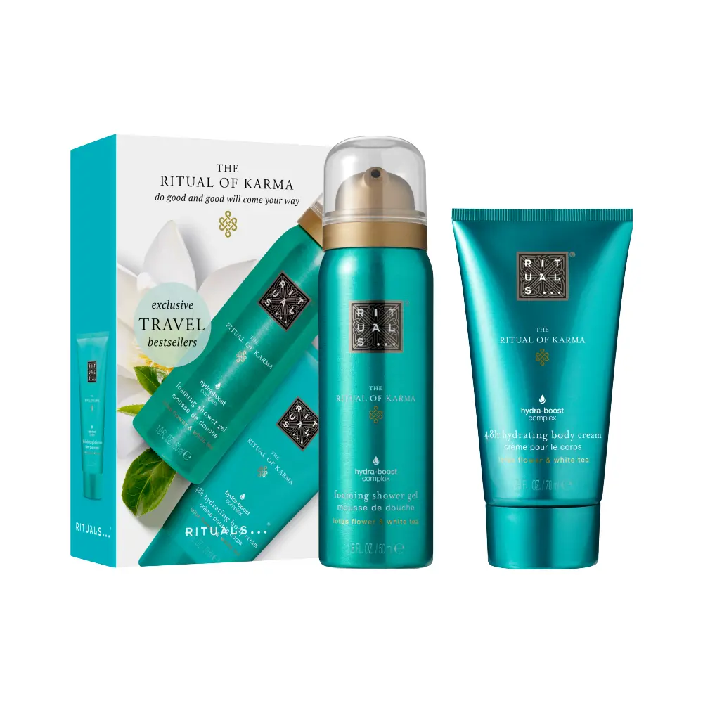Rituals The Ritual of Karma Travel Set – Pjena za tuširanje i krema za tijelo Bestseller