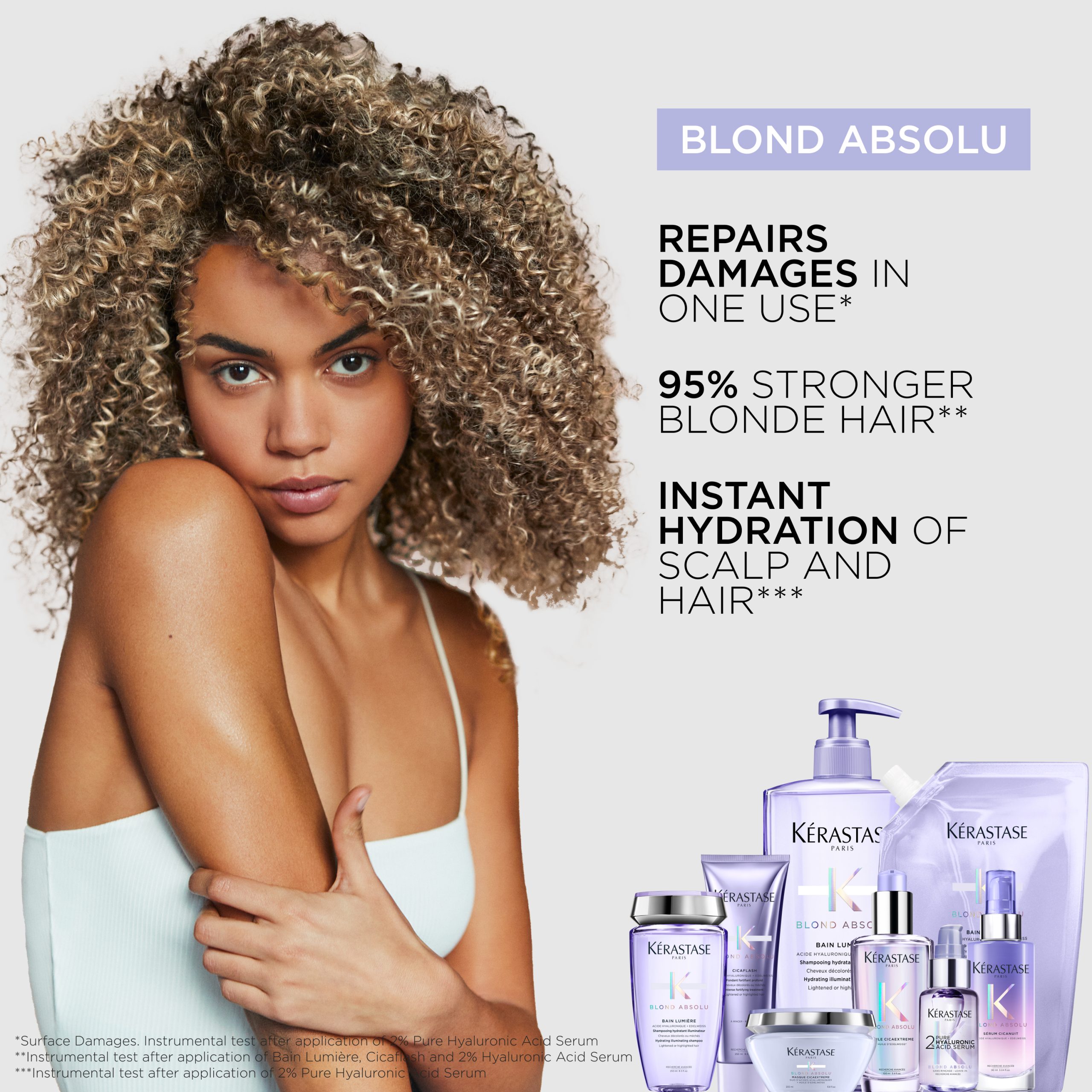 Kérastase Blond Absolu Cicaextreme Maska 200ml (za oštećenu plavu/svijetljenu kosu) - Image 3