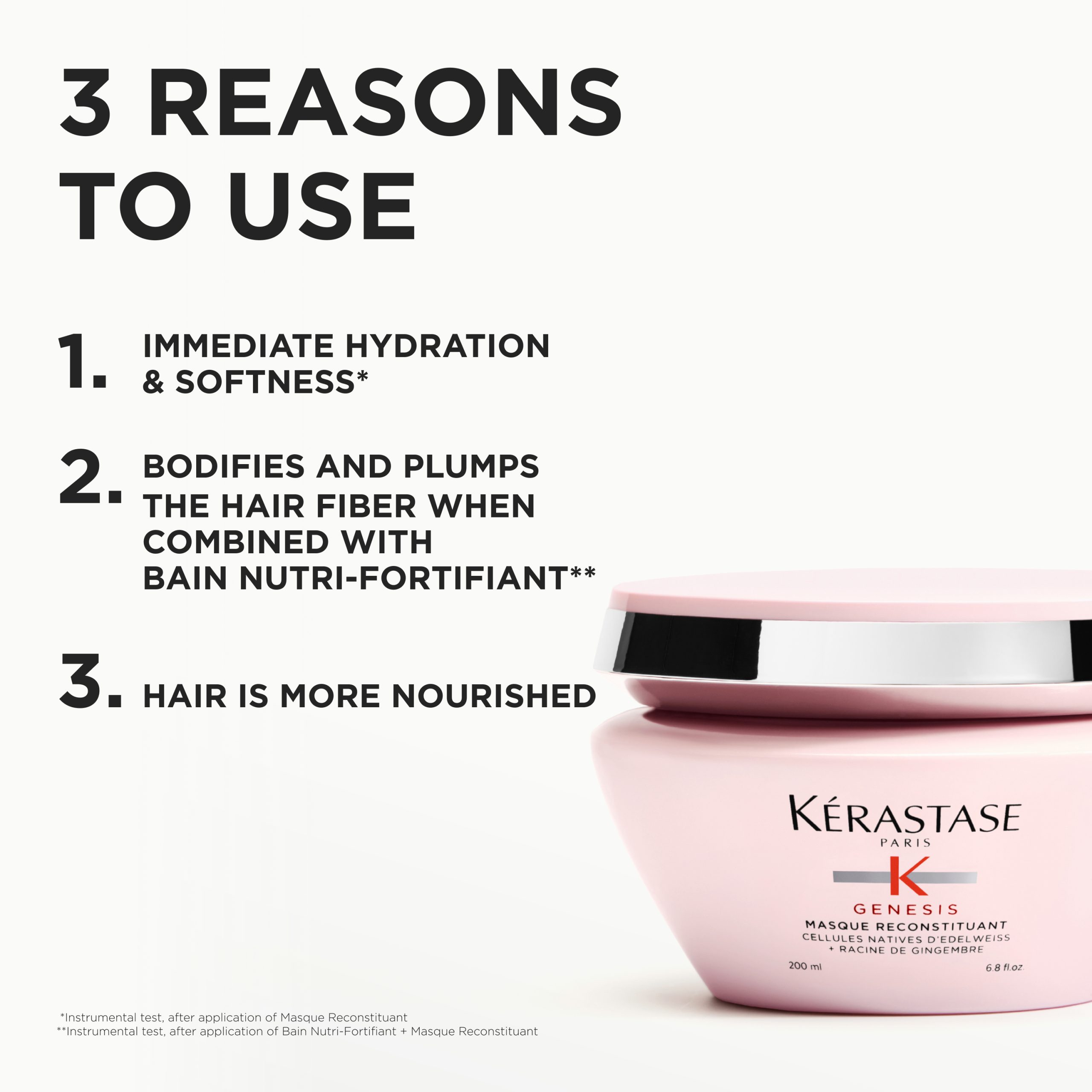 Kérastase Genesis Maska Za Kosu 200 ml (intenzivna maska za oslabljenu kosu sklonu lomljenju i opadanju) - Image 4