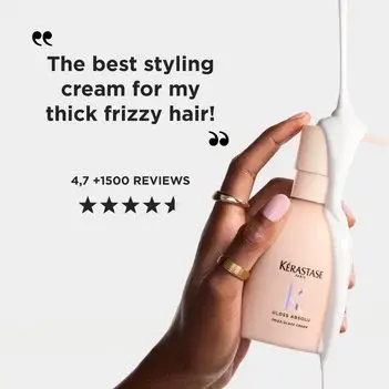 Kérastase Gloss Absolu Frizz-Glaze Cream 250 ml (anti-frizz leave-in krema za gustu kosu sklonu frizz efektu) - Image 2